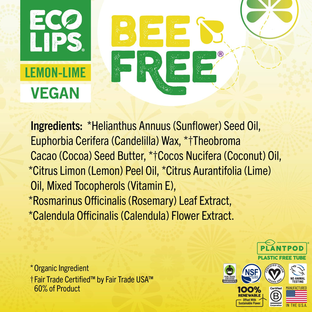 Eco Lips Made in USA stamp on packaging.