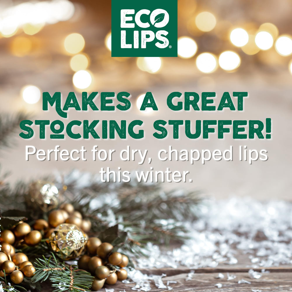 Eco Lips natural ingredients label highlighting skin-friendly formula