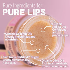 Eco Lips Organic Sugar Crystals: natural exfoliation for smooth, kissable lips