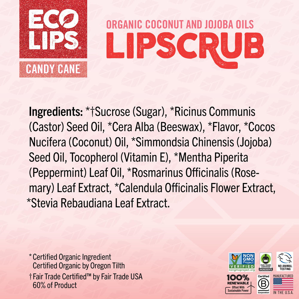 Eco Lips two-count lip scrub and mask display for daily care