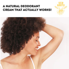Eco Roots arrowroot powder close-up highlights gentle absorption for sensitive skin