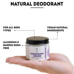 Eco Roots baking soda-free deodorant formula reduces irritation.