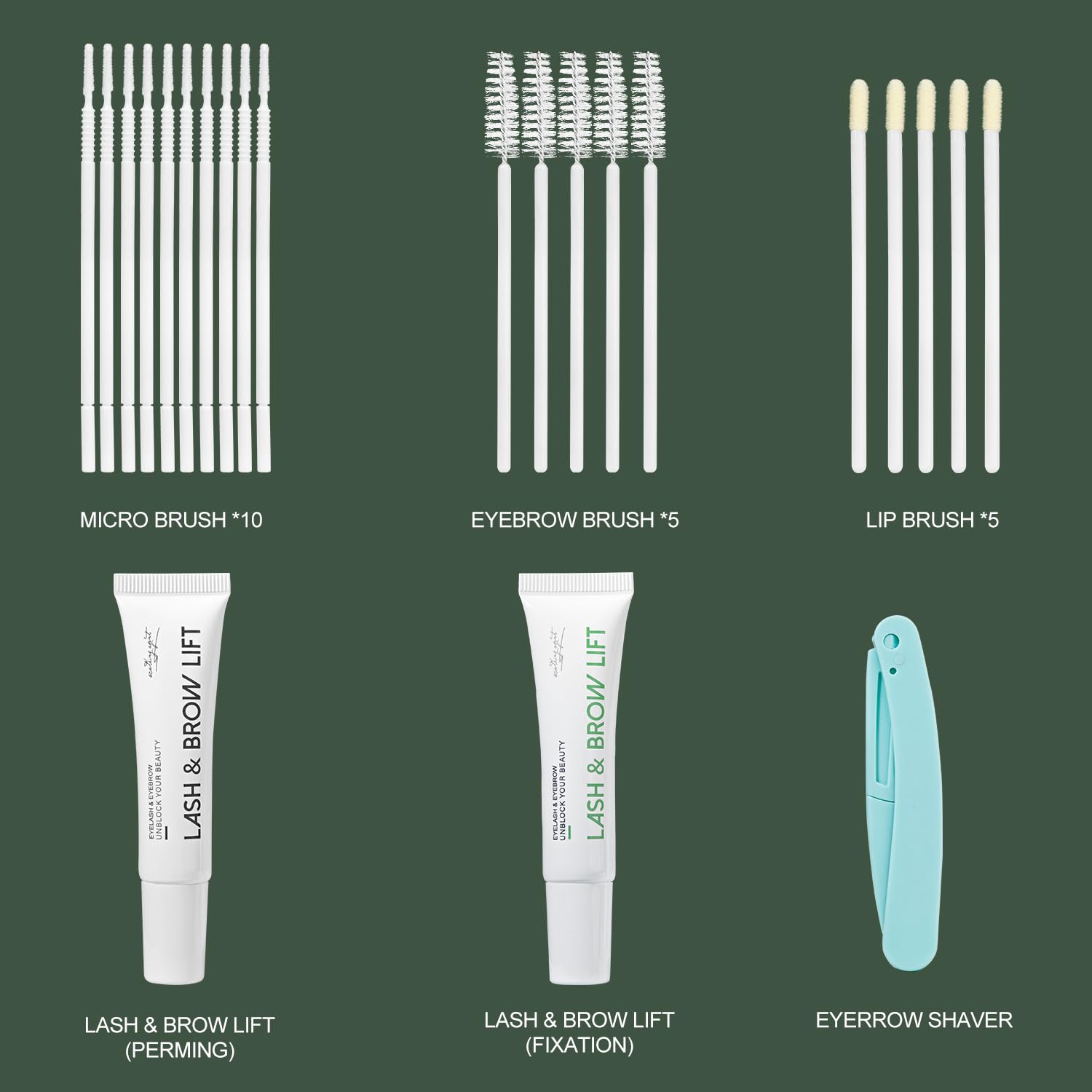 ECOFAN Lash Lift Kit brow lamination look for defined brows.