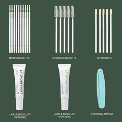 ECOFAN Lash Lift Kit brow lamination look for defined brows.