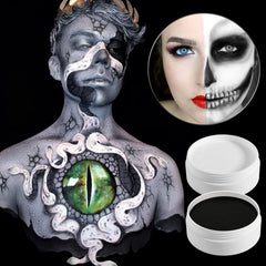 Ecofavor stage-ready makeup look demonstrates full coverage and bold contrast.