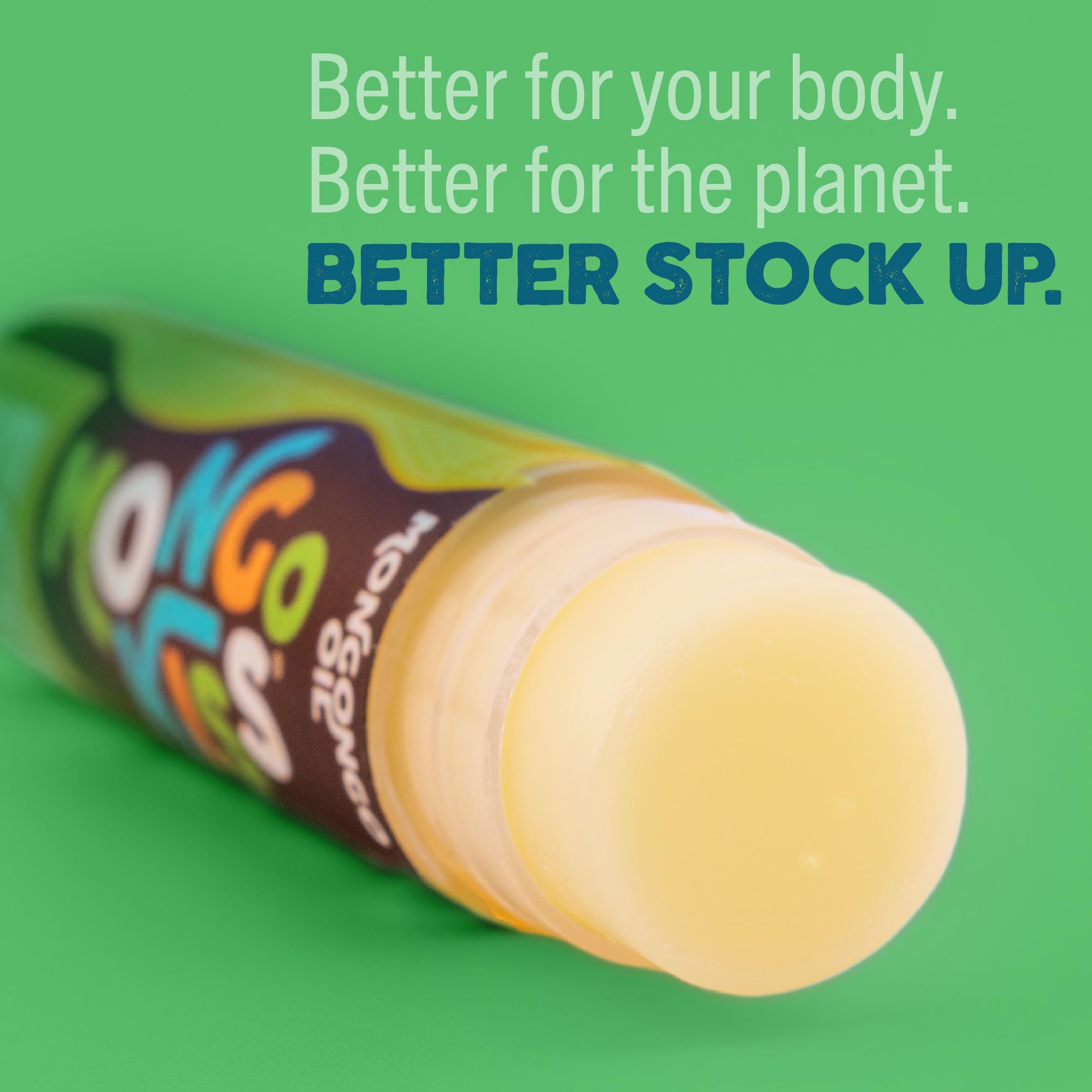 Eco Lips Mongo Kiss usage image shows smooth lip glide