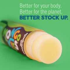 Eco Lips Mongo Kiss usage image shows smooth lip glide