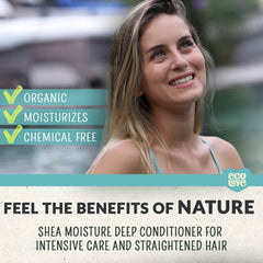 ecoLove hair after-conditioner smooth reveals silky softness and reduced frizz.