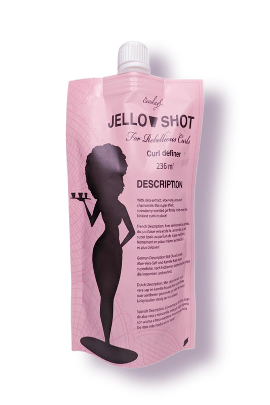 Ecoslay Jello Shot Gel bottle packaging showing durable curl hold