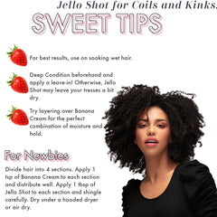 Defined kinky-curly curls with Ecoslay Jello Shot Gel, frizz control