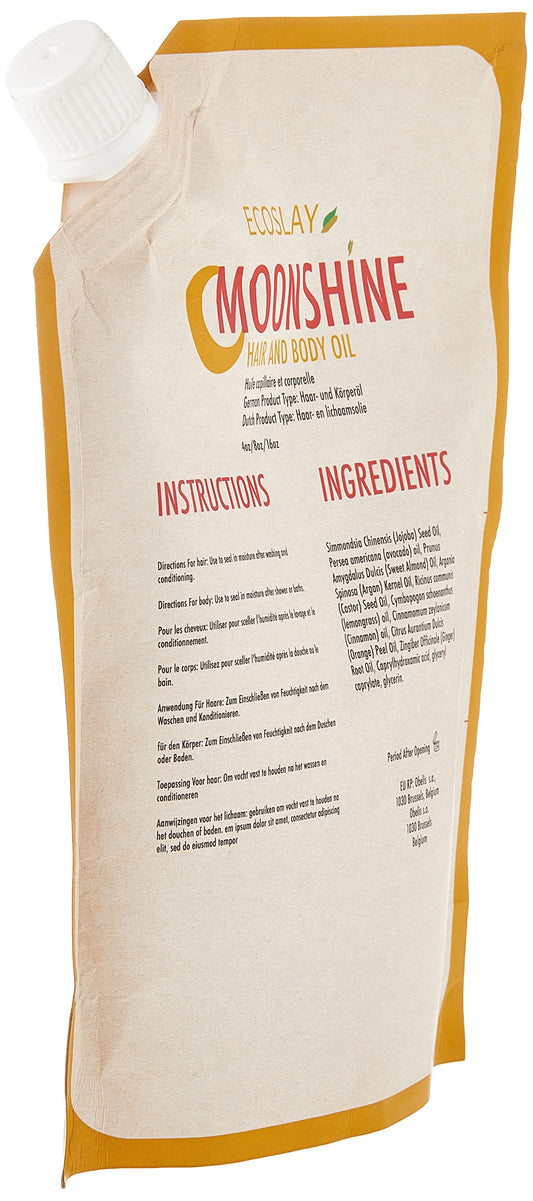 Ecoslay Moonshine bath oil ready for a soothing, fragrant soak