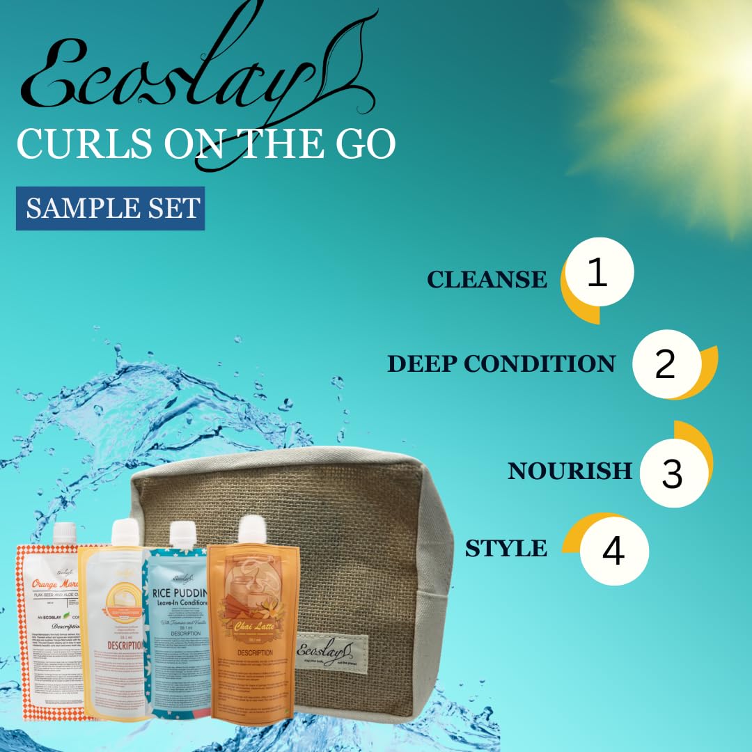 Ecoslay Rice Pudding leave-in bottle for lightweight hydration