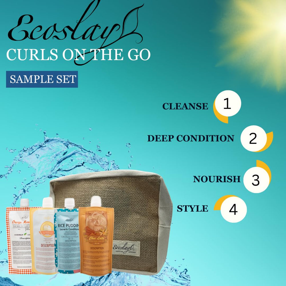 Ecoslay Rice Pudding leave-in bottle for lightweight hydration