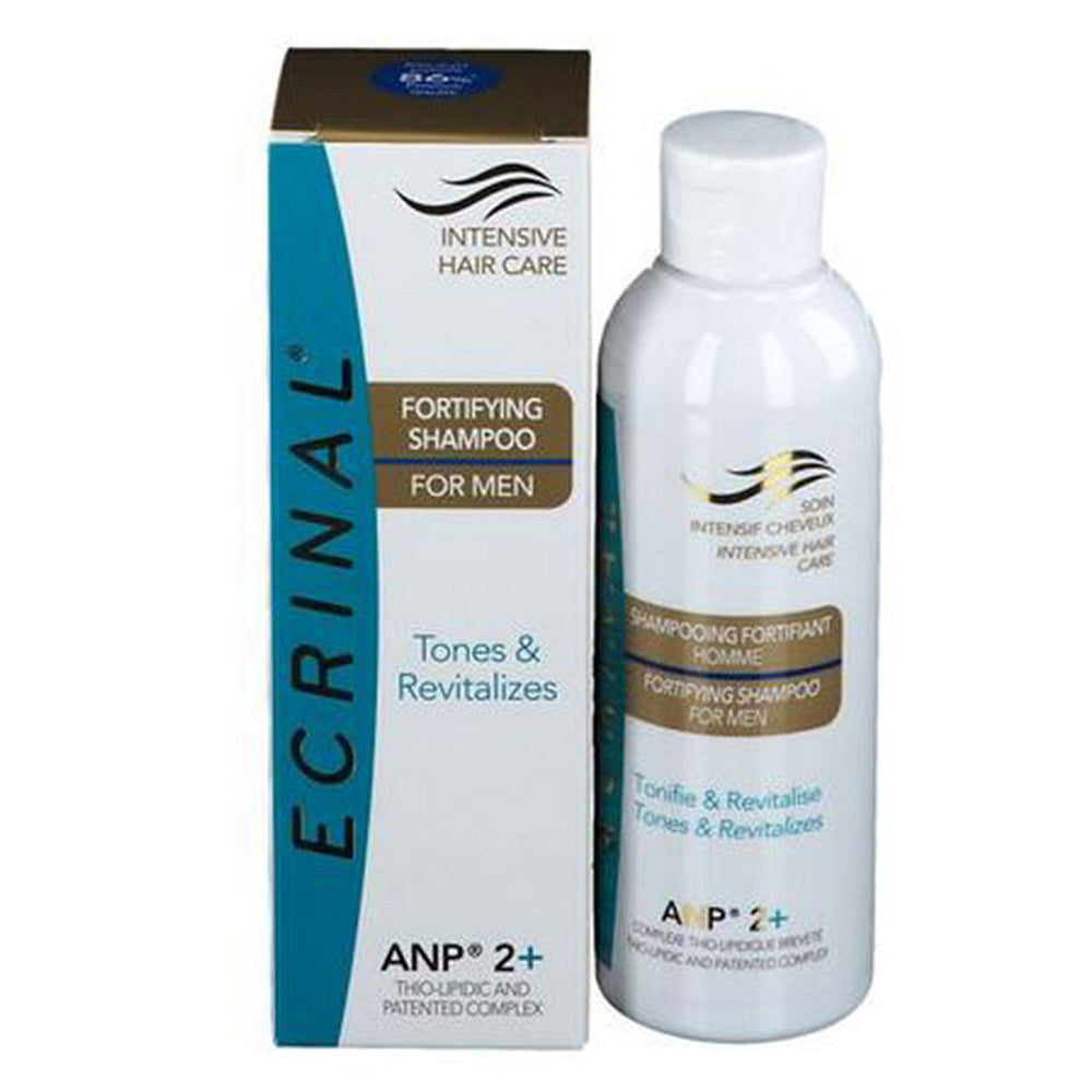 Ecrinal Hair Loss Shampoo scalp application showing revitalized roots.