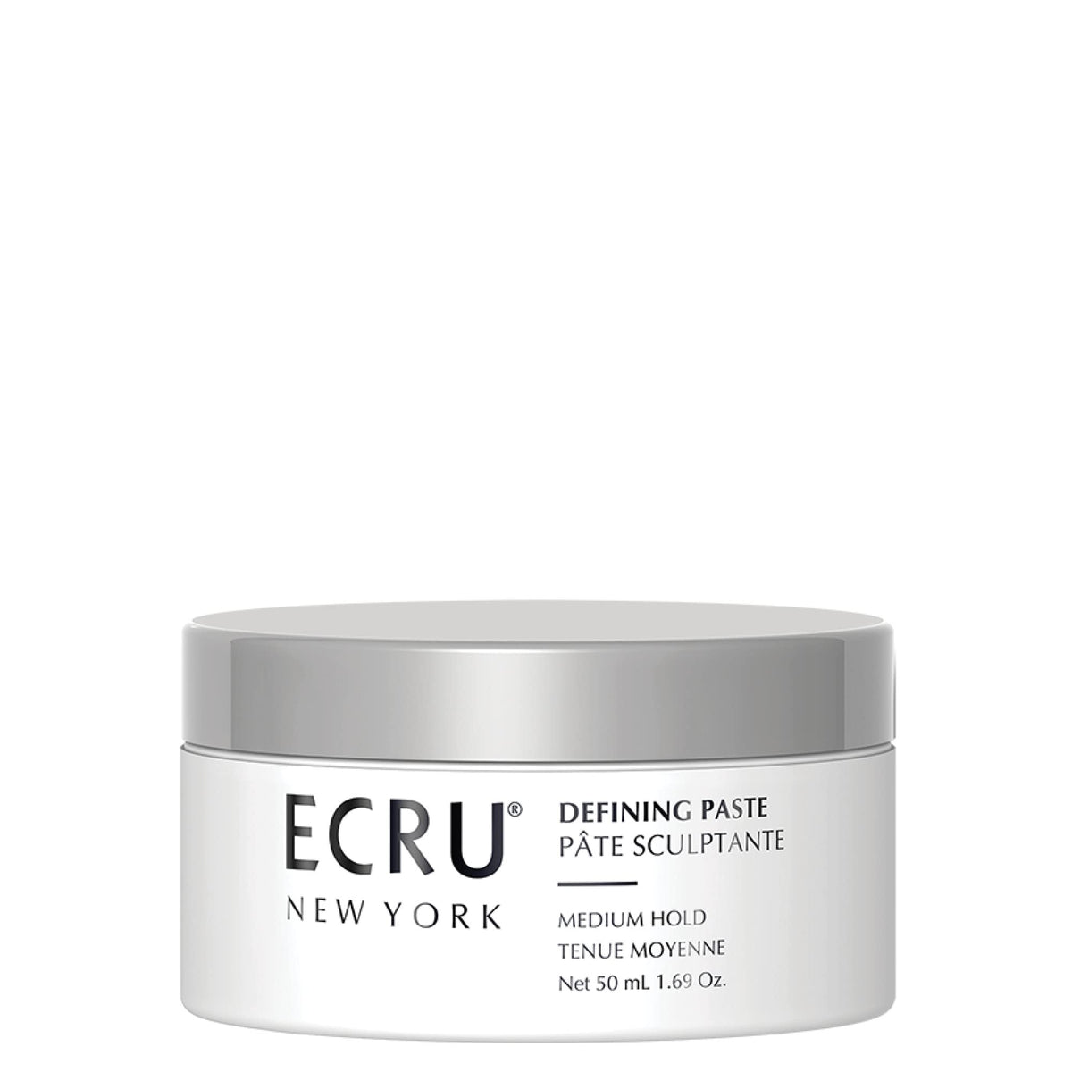 ECRU New York Defining Paste jar for versatile texture on short to mid-length hair.