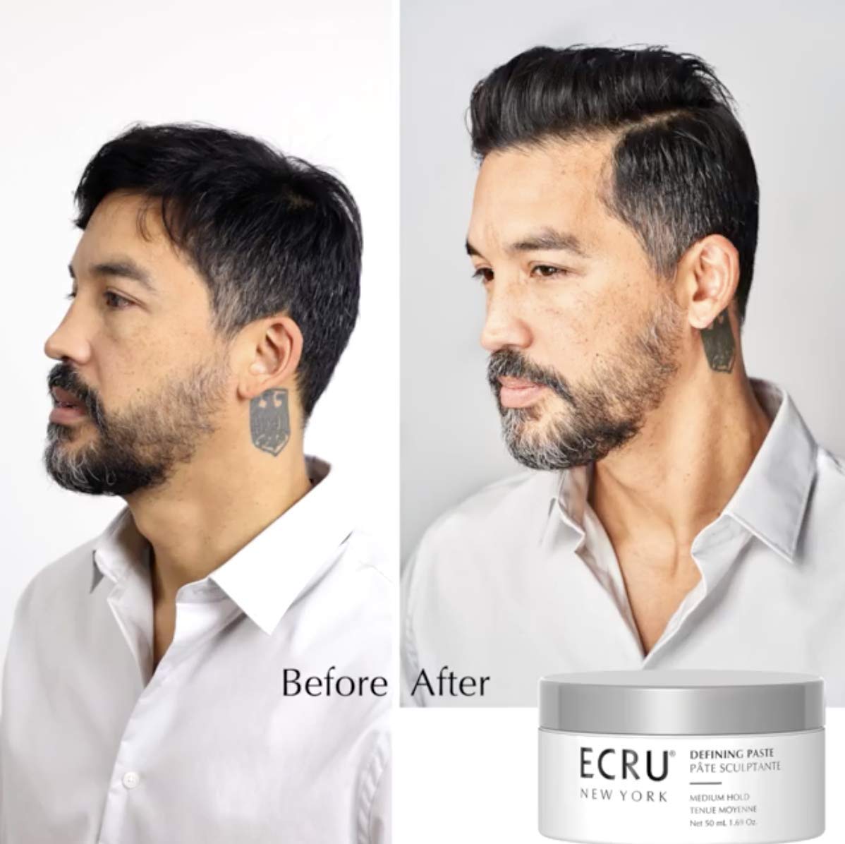 ECRU New York Defining Paste matte finish delivers a natural non-shiny look.