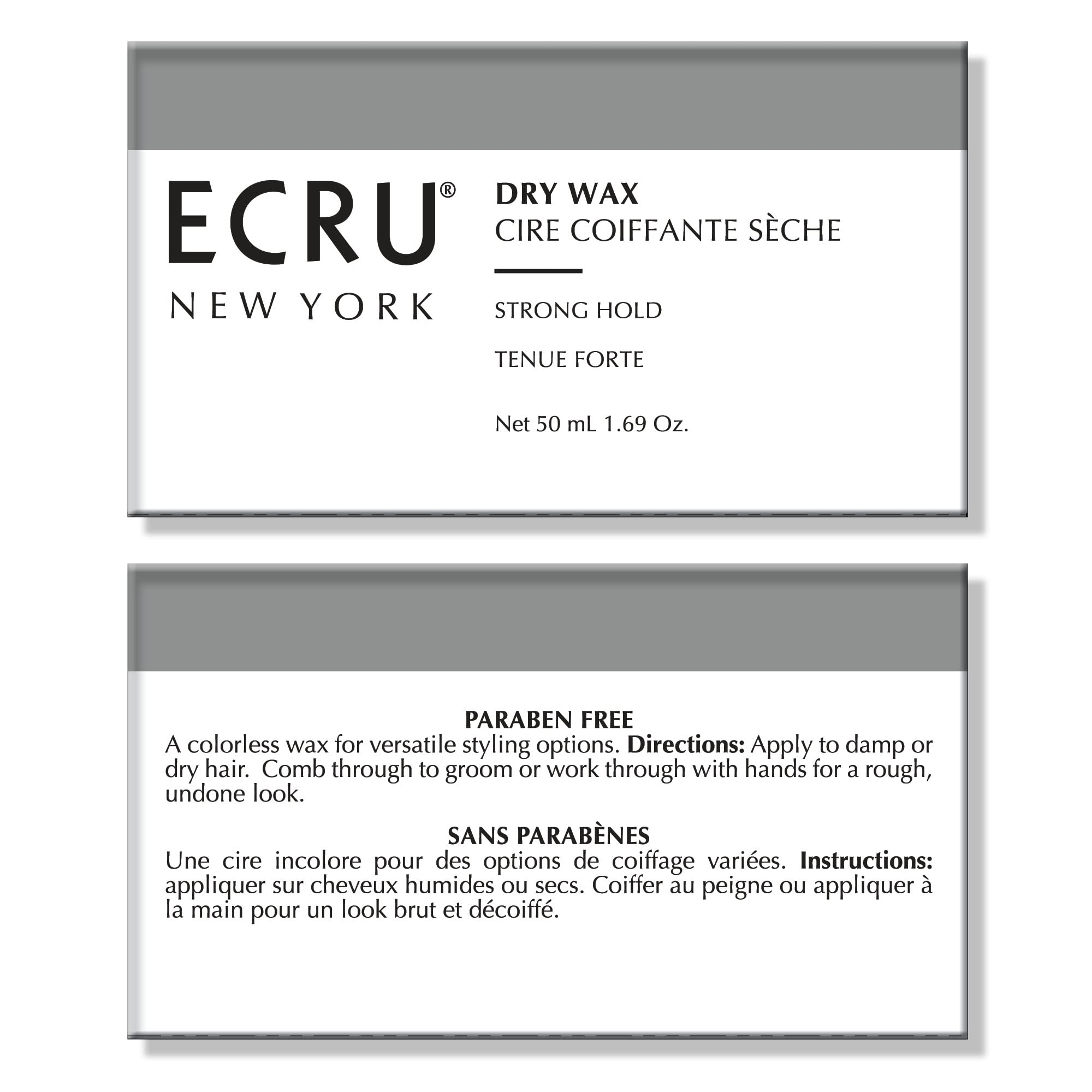 ECRU New York Dry Wax applied to wet hair for controlled texture
