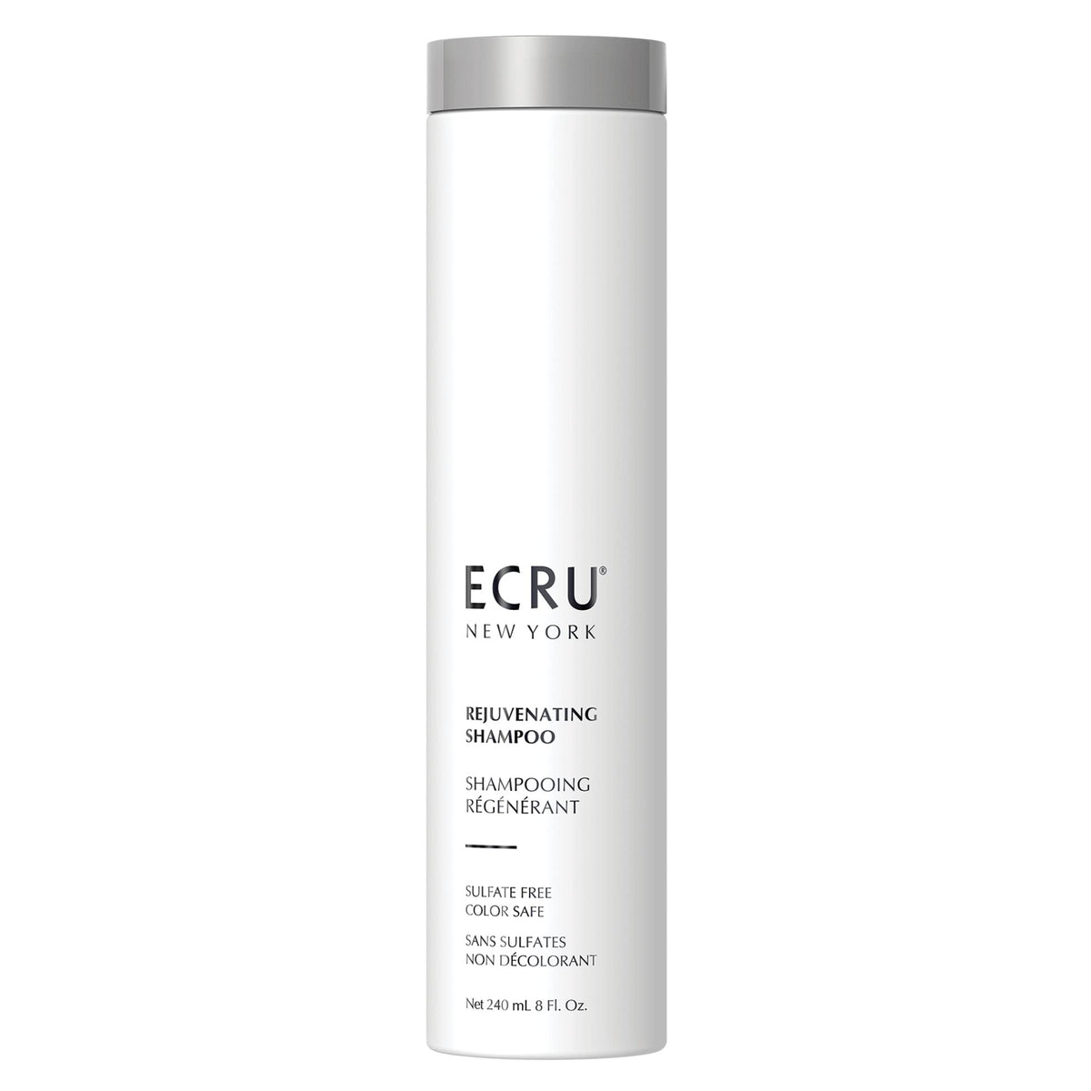 ECRU New York Rejuvenating Shampoo bottle pour for easy, hydrating application