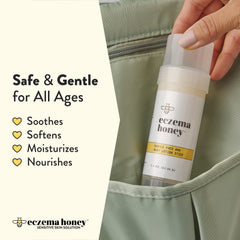ECZEMA HONEY body application provides moisture for dry areas