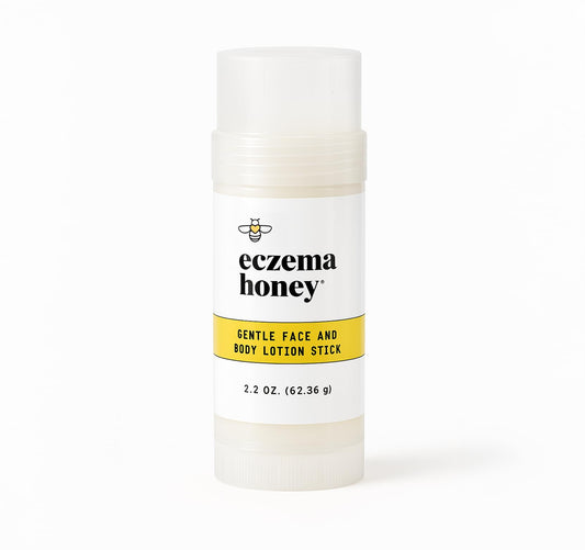 ECZEMA HONEY Gentle Lotion Stick packaging for convenient daily moisture