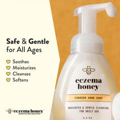Eczema Honey ingredients close-up with colloidal oatmeal and honey