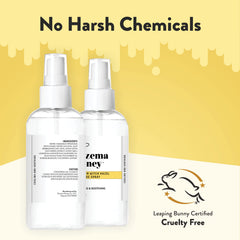 Eczema Honey Premium Witch Hazel Aloe Spray vanity shot suggests daily skin routine.