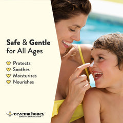 Eczema Honey Sunscreen face application ideal for eczema-prone skin