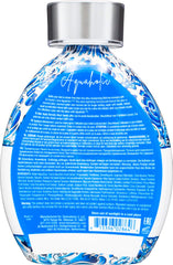 ED HARDY Aquaholic Coconut Surge label close-up highlighting DHA-free bronzer and Aqua Kiss fragrance