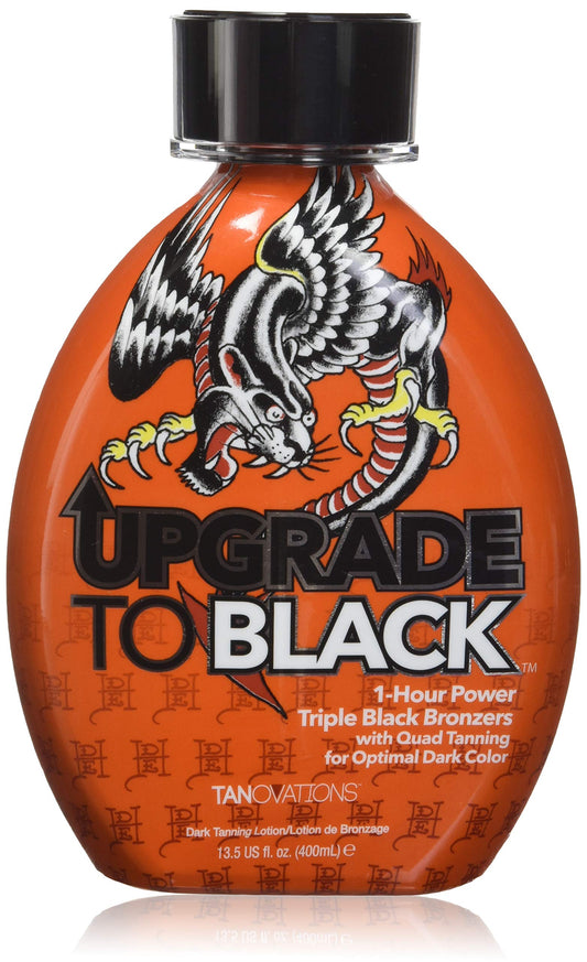 Ed Hardy Upgrade to Black Triple Black Bronzer bottle delivers instant deep color.