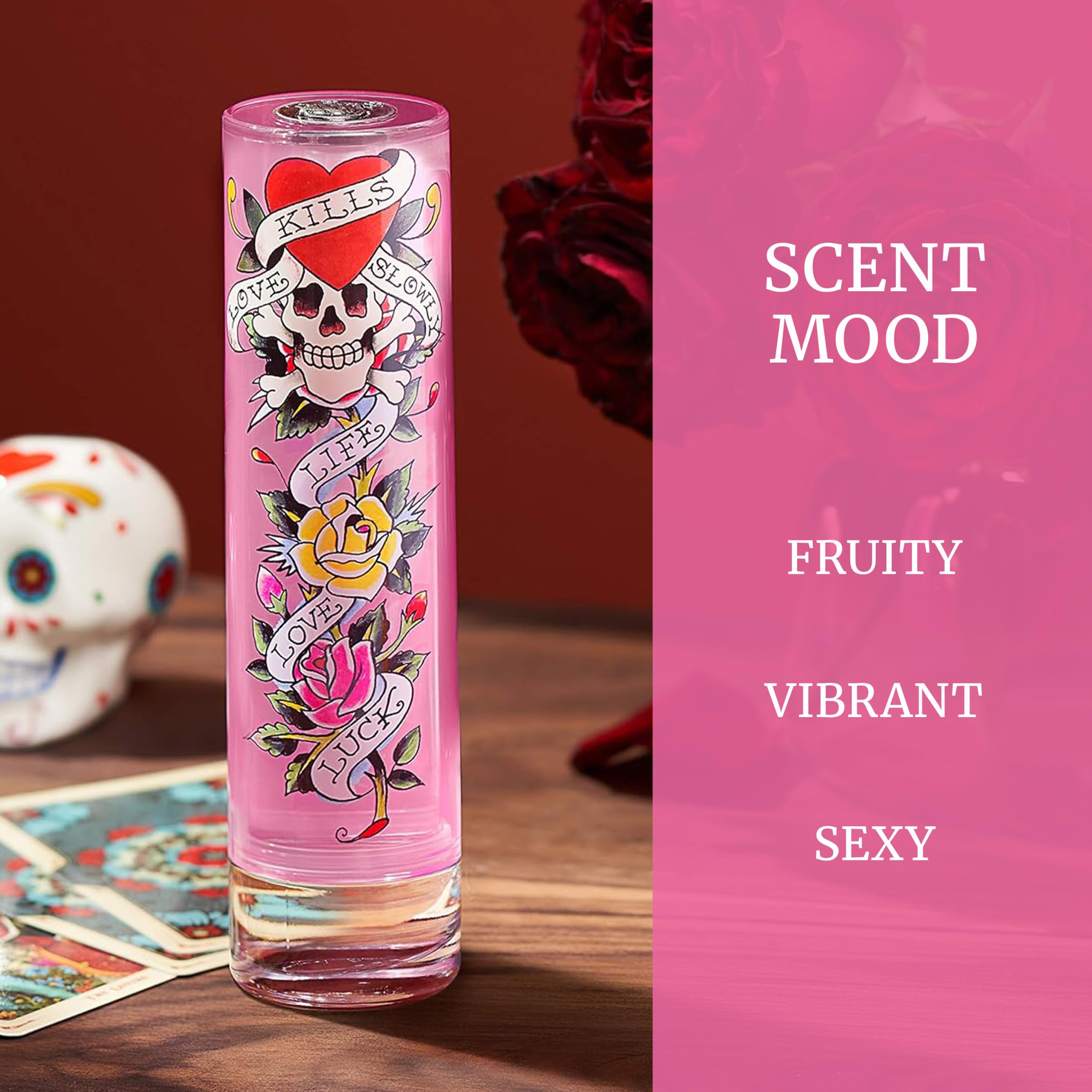 Ed Hardy EDP packaging box with bold logo for gift-ready presentation.