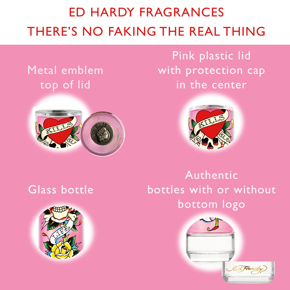 Ed Hardy EdP spray nozzle and cap for easy application.
