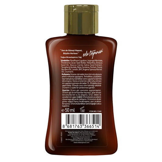 Eda Taşpınar 2-pack packaging for convenient beach-ready bronze glow