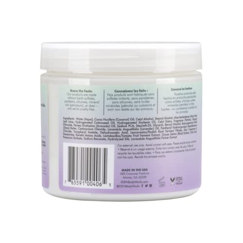 Skin application with EDEN BodyWorks Lavender Aloe Butter for enhanced moisture.