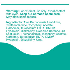 Close-up of Eden Dews unscented label showing a gentle formula.