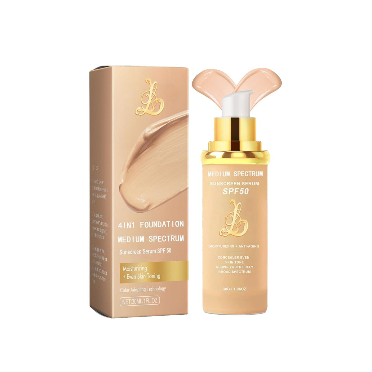 EdenEdges 4-in-1 foundation bottle with lightweight hydration.