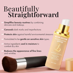 EdenEdges SPF 50+ sunscreen on skin with breathable finish.