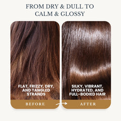 EDENIKA BOTANICALS chamomile shampoo closeup label highlights organic ingredients