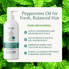 Close view of peppermint oil in EDENIKA BOTANICALS Peppermint Shampoo