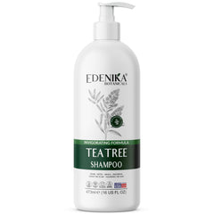 EDENIKA BOTANICALS Tea Tree Oil Shampoo bottle soothing itchy scalp.