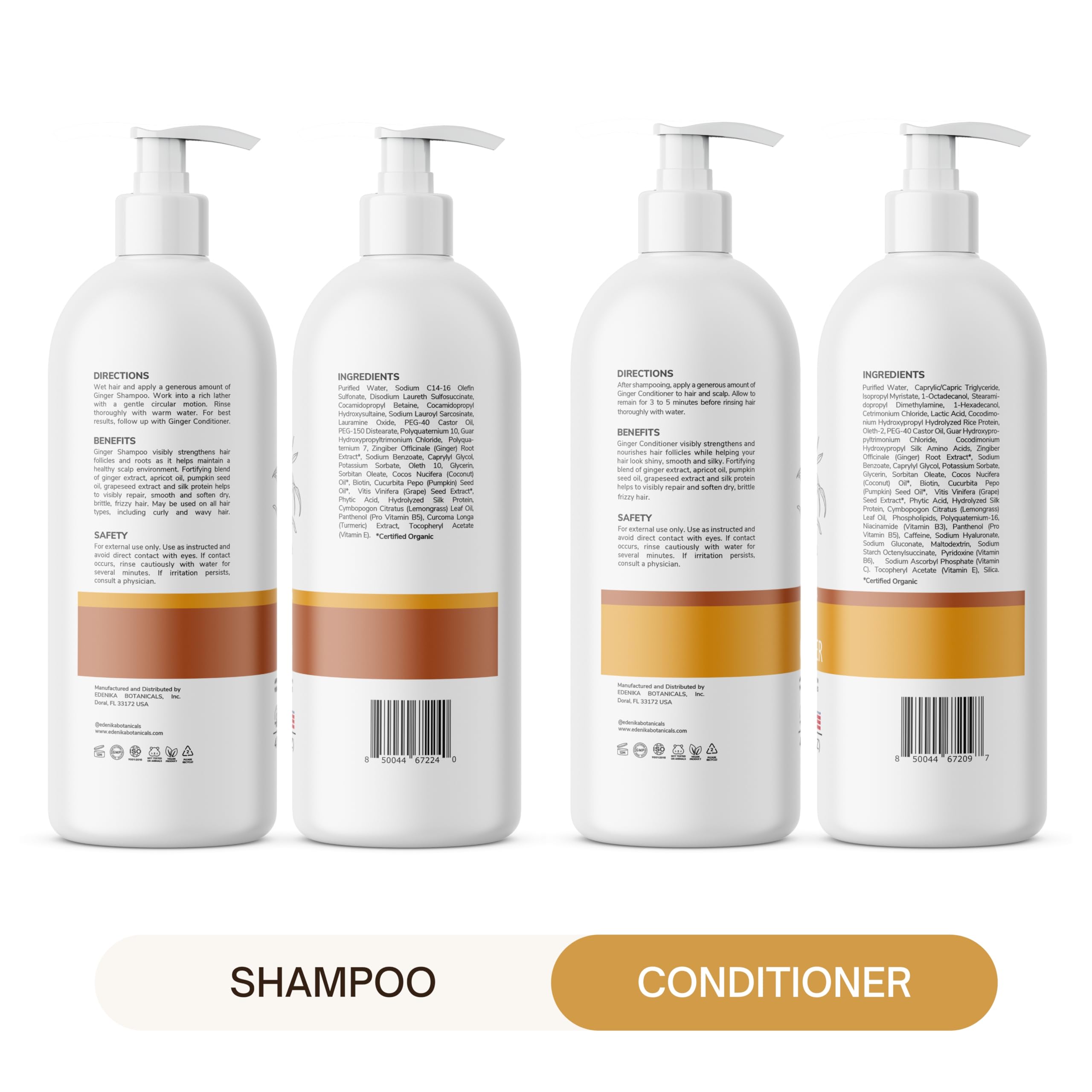 EDENIKA BOTANICALS Packaging shows USA-made and eco-conscious design