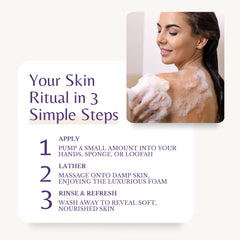 EDENIKA BOTANICALS Lavender Body Wash Vitamin E supports smooth, nourished feel.