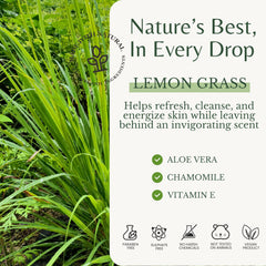 EDENIKA BOTANICALS Lemongrass Body Wash natural formula avoids harsh chemicals for gentler cleansing