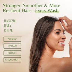 Spa-like scalp relief with EDENIKA Tea Tree Shampoo during massage