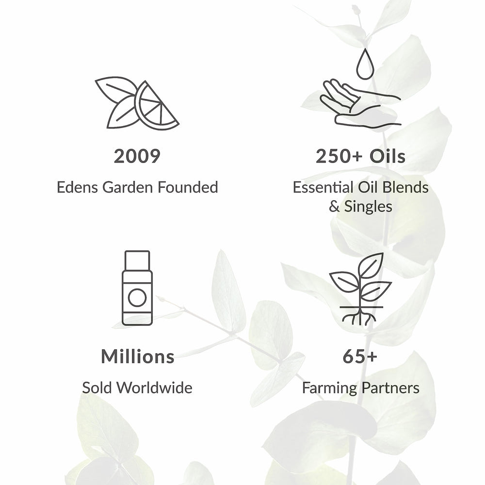 Edens Garden Gardenia Body Oil massage application on skin for smooth feel.