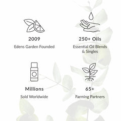 Edens Garden Gardenia Body Oil massage application on skin for smooth feel.