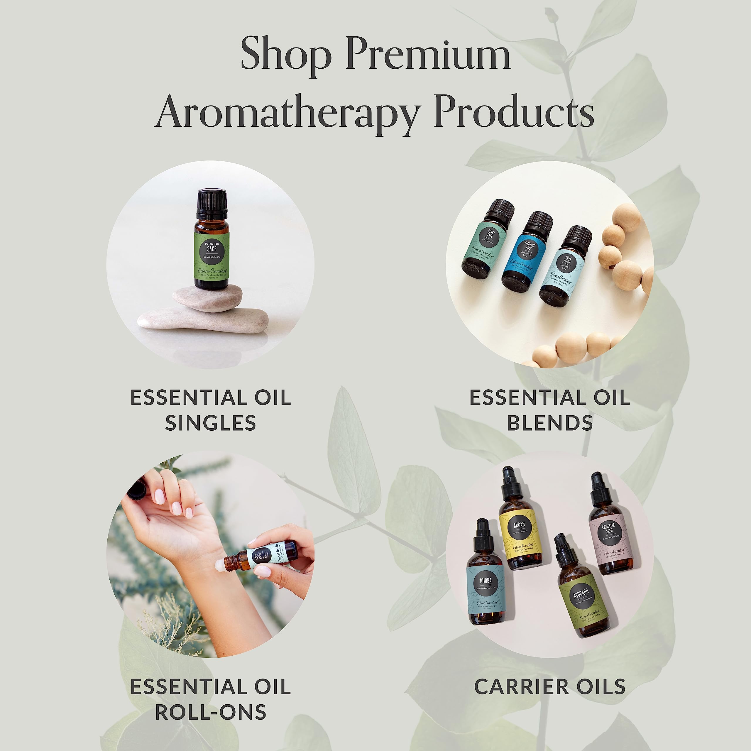 Drop application of Edens Garden Skin Love Bath & Body Oil for easy use