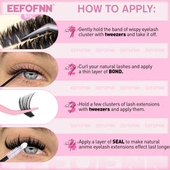 Eefofnn precise bonds and seal promote long-lasting lash extension wear