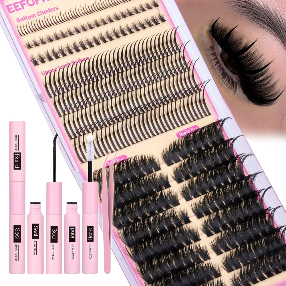 Eefofnn lash clusters spikes cat-eye look for dramatic definition