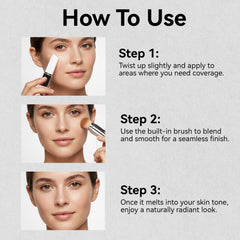EELHOE 2-in-1 makeup stick saves time and space.