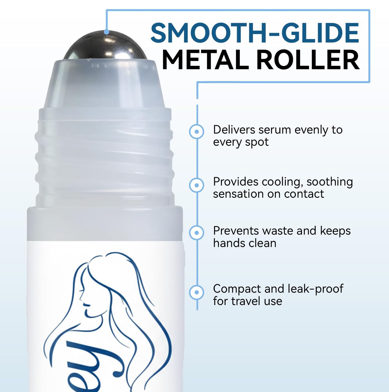 EELHOE Rosemary Serum Roll-On ingredients graphic highlights key actives.